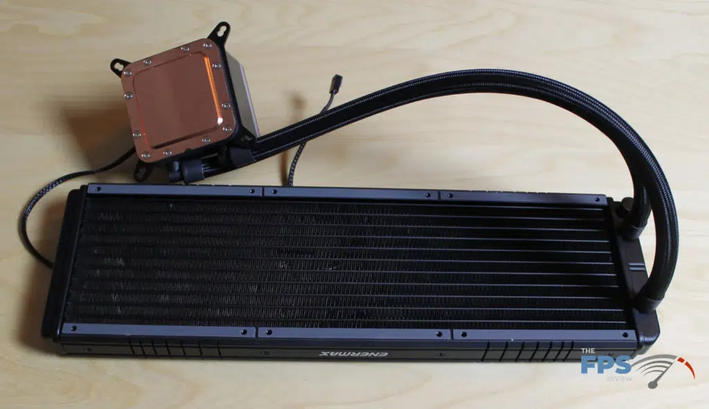 Enermax LIQTECH II 360mm AIO Radiator Enermax LIQTECH II 360mm AIO Cooler Radiator with copper heatplate shown
