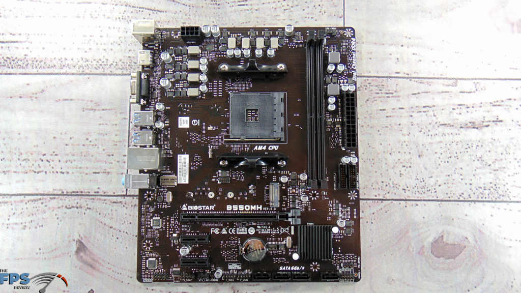 BIOSTAR B550MH Motherboard Top Down Motherboard
